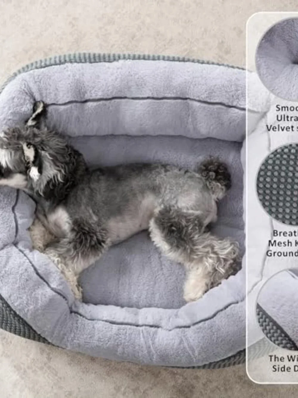 New Medium Dog Beds for Medium Dogs Washable, Rectangle Dog Bed Medium Size Dog,